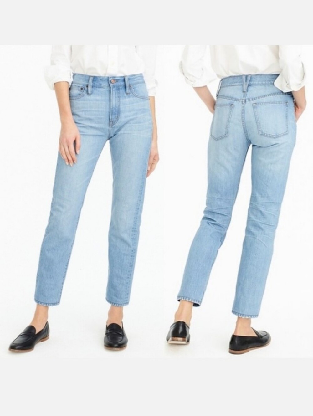 J. Crew Point Sur | High-Rise Retro Straight Jeans Style #H6415 Sz 30 Light Wash